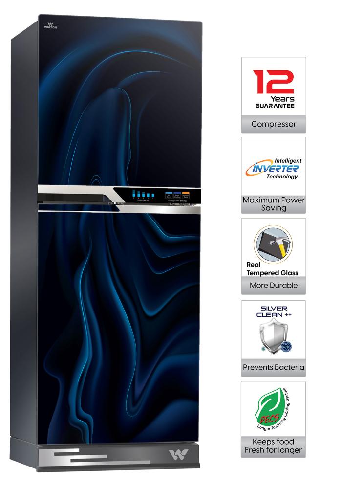 ওয়ালটন রেফ্রিজারেটর-ফ্রিজার - WFC-3D8-GDEH-DD (Inverter)