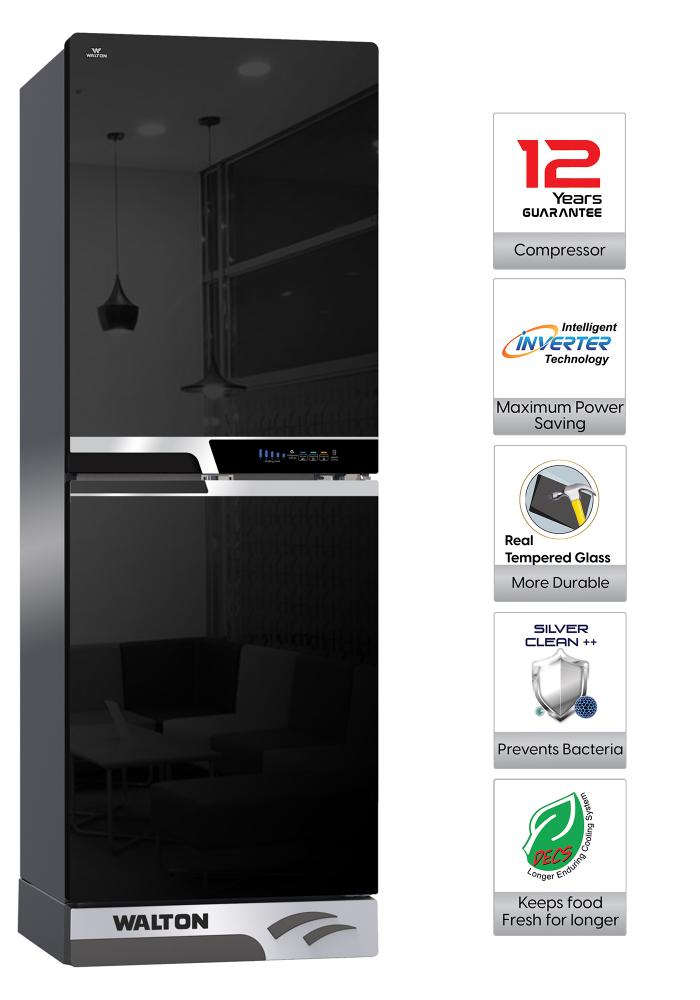ওয়ালটন রেফ্রিজারেটর-ফ্রিজার- WFE-3C3-GDEN-DD (Inverter)-